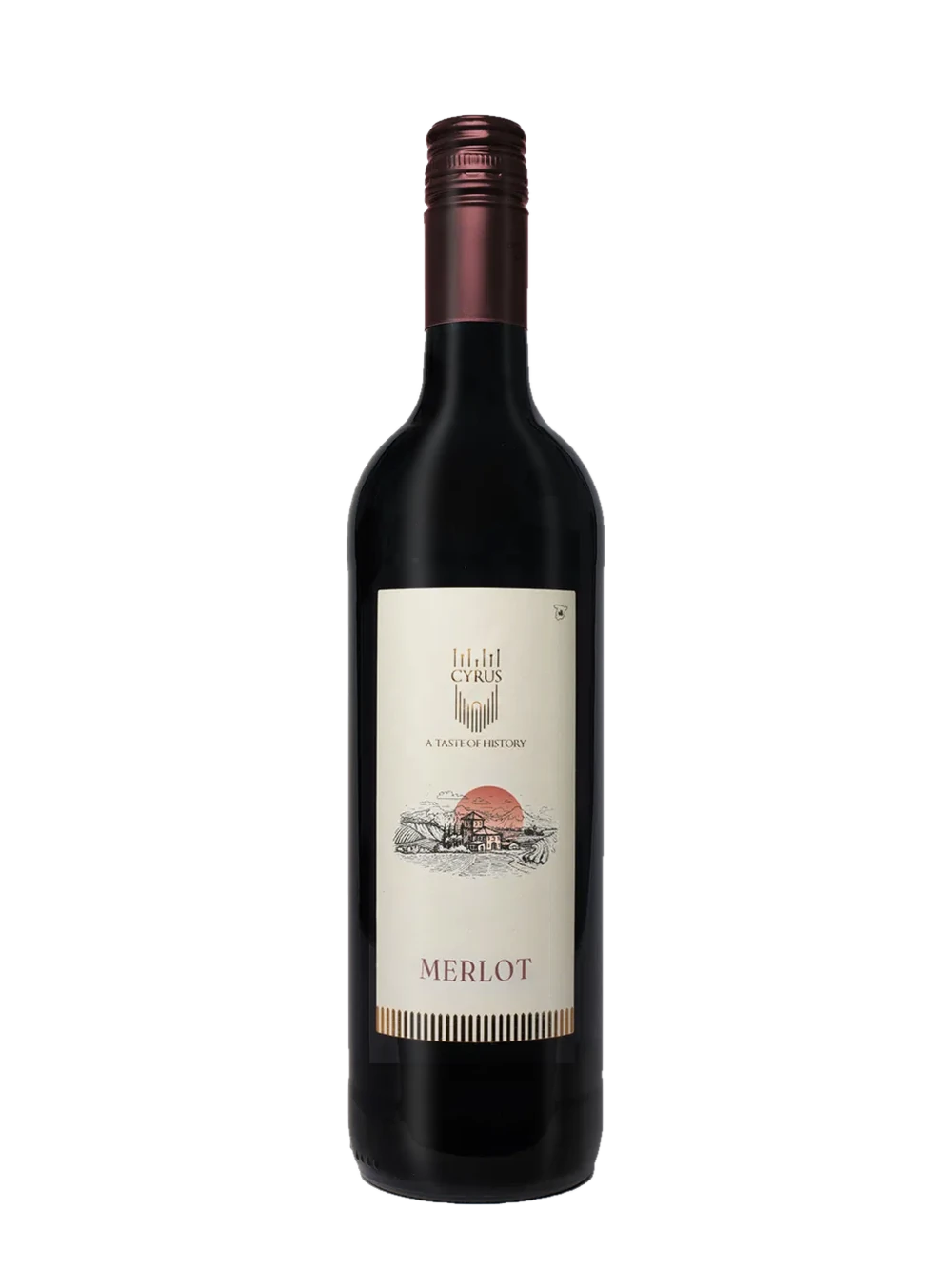 Cyrus Merlot red wine bottle