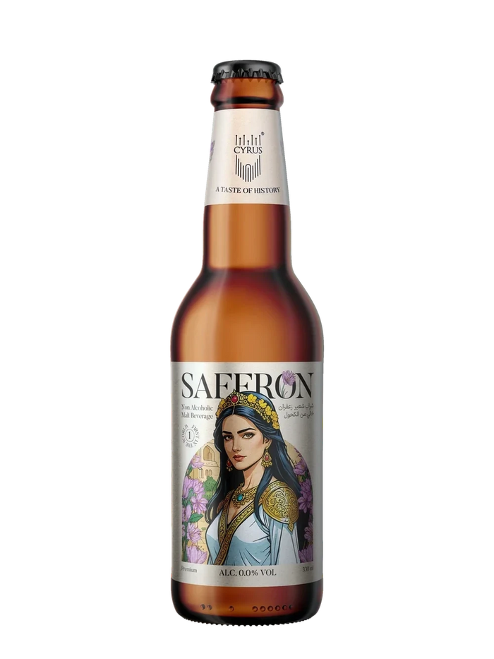 Cyrus Saffron Malt Beverage bottle