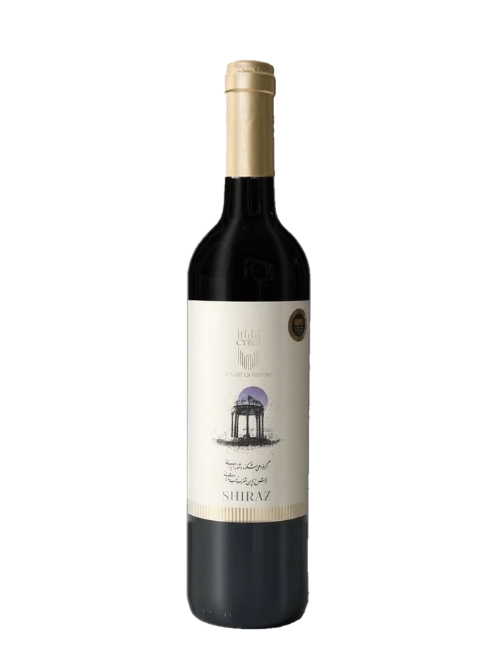 Cyrus Shiraz red wine bottle